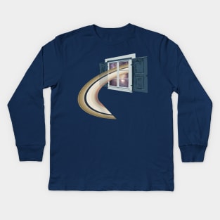 Saturn's Rings Kids Long Sleeve T-Shirt